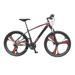 DXDHUB Bici 26 / 27.5 "Wheel Adult Mountain Bike, 24 velocità, anteriore e posteriore freni a doppio disco meccanici, Off-road grado resistente all'usura pneumatici. (Colore: Rosso, Dimensioni: 27.5 '')