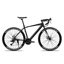 GAOXQ Mountain Bike 26 in Bici da Strada, GAX 550 24 / 27 / 30 velocità 54 Cm Telaio Ruote Freno a Doppio Disco Bicicletta, Colori Multipli black-27 Speed