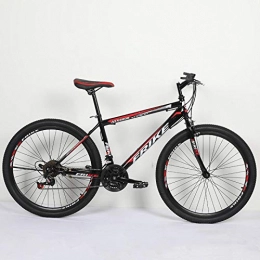 Domrx Bici 26 Inche Maschio Adulto Doppio Freno a Disco Assorbimento degli Urti Bicicletta Carbon Road Bike-21 velocità Normal_Black Rosso