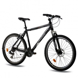 Unbekannt Bici 26 KCP Mountain Bike in alluminio bicicletta Uomo tovian 21 velocità Shimano Nero – 66, 0 cm (26 pollici)