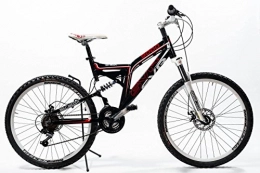 Special BikeSVR 9000 FULL SOSPENSION Mountain Bike 26'' MTB BIO AMMORTIZZATA 18V (Nero)