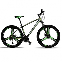 WSS Bici 26 pollici 21 / 24 / 27 velocità Montagna Bike-Mechanical Brake-Adatto per biciclette all'aperto per studenti adulti Nero verde scuro-24 velocità