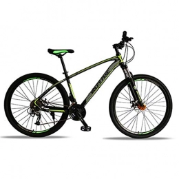WSS Bici 26 pollici 21 / 24 / 27 velocità Montagna Bike-Mechanical Brake-Adatto per biciclette all'aperto per studenti adulti Nero verde scuro-27 velocità