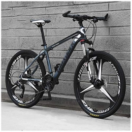 ACDRX Mountain Bike 26 Pollici 21 velocità, Bicicletta, Adulto Bicicletta MTB, Bicicletta Mountain Bike, Biciclette, Doppio Freno A Disco, Acciaio Alto Tenore Carbonio Telaio, Black Gray