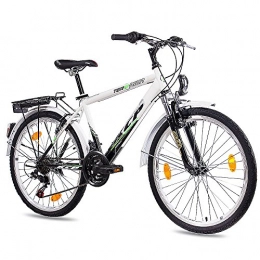 Unbekannt Mountain Bike 60, 96 cm pollici City Bike bicicletta bambino KCP TERRION GENT con cambio SHIMANO a 18 in bianco e nero