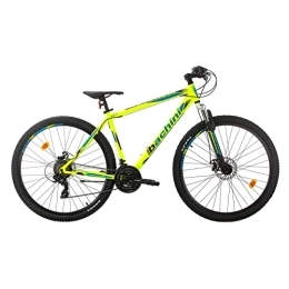 BIKE SPORT LIVE ACTIVE Mountain Bike Bachini LEGEND 29 Ruotes Bicicletta Uomo Mountain Bike Hardtail, Freni a Disco, Shimano 21 velocità (Verde neon opaco)