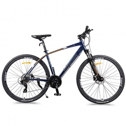 BCX Bici BCX Bici da strada a 27 velocità, freno a disco idraulico, sgancio rapido, bicicletta da strada leggera in alluminio, bicicletta da città per uomo donna, nera, Blu