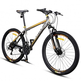 BCX Bici BCX Mountain bike a 24 velocità, bicicletta hardtail da 26 pollici per adulti con telaio in acciaio al carbonio, mountain bike da uomo per tutti i terreni, bici antiscivolo, verde, arancia