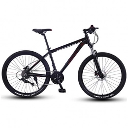 BCX Bici BCX Mountain bike, mountain bike Hardtail da 27, 5 pollici con ruote grandi, bici da trail con telaio in alluminio Overdrive, bici da donna da uomo, argento, 27 velocità, Rosso, 33 velocità