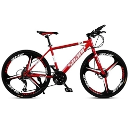 RYP Bici Bici da Strada Mountain Bike 21 velocità MTB Mountain Bike Strada Uomo Biciclette 24 / 26 Pollici Ruote for Donne Adulte (Color : Red, Size : 24in)