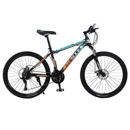 Mountain Bike Mountain Bike Bicicletta a velocità variabile fuoristrada per adulti all'aperto colorata (doppio freno a V acciaio ad alto tenore di carbonio 24 / 26 pollici 21 / 24 / 27 velocità 135, 0 cm * 19, 0 cm * 72, 0 cm)