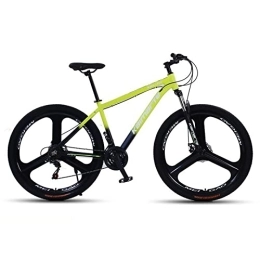 Bicicletta, bici for pendolari con freno a doppio disco, mountain bike a 24-27 velocità, alluminio multicolore, adatta for sentieri stradali spiaggia neve giungla. ( Color : Yellow , Size : 24 speed )