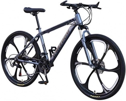 DSG Bici Bicicletta da montagna a velocità variabile, per adulti da 26 pollici, a 21 velocità, per uomo, abbandonato, colore: grigio