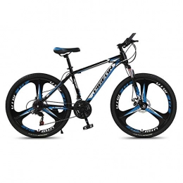 Yuxiaoo Mountain Bike Bicicletta, mountain bike 26", bicicletta ammortizzata a 27 velocità, con telaio in acciaio ad alto tenore di carbonio, doppio freno a disco, per adulti e adolescenti, non facile da deformare /