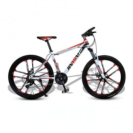 Yuxiaoo Mountain Bike Bicicletta, mountain bike ammortizzante, bicicletta a 27 velocità da 24 / 26 pollici, per adulti e adolescenti, adatta a vari terreni, telaio in acciaio ad alto tenore di carbonio, per donne o uomi