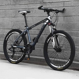 Generic Mountain Bike Bicicletta, Mountain Bike, Bicicletta da Strada da Città per Il Tempo Libero Sportivo a Doppia Sospensione da 26 Pollici (Color : Black Blue, Size : 30 Speed)