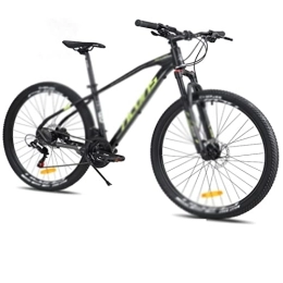 LANAZU  Bicicletta Mountain Bike M315 Lega di alluminio Auto a velocità variabile Freno a disco idraulico 24 velocità 27, 5x17 pollici Off-Road (Black Green 24_27.5X17)