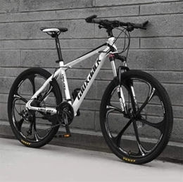 Generic Bici Bicicletta, Mountain Bike per Adulti 26 Pollici City Road Bicycle, Mens MTB Sports Leisure (Color : White Black, Size : 30 Speed)