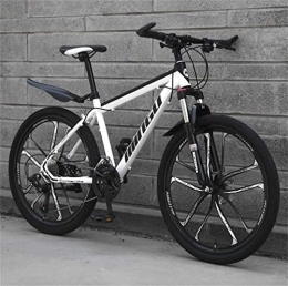 Generic Bici Bicicletta, Mountain Bike per Adulti City Road Bicycle - Commuter City Hardtail Bike Unisex (Color : White, Size : 27 Speed)