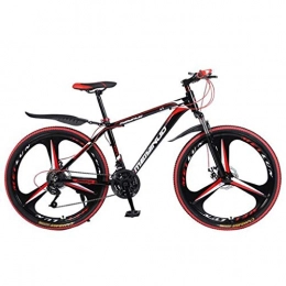 GXQZCL-1 Bici Bicicletta Mountainbike, 26" Mountain Bikes / Biciclette, leggera lega di alluminio Telaio Ravine Bike con doppio freno a disco anteriore e sospensioni MTB Bike ( Color : Black , Size : 21 Speed )