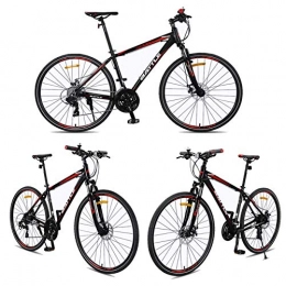 GXQZCL-1 Bici Bicicletta Mountainbike, 26inch Mountain bike, biciclette lega di alluminio di montagna, doppio freno a disco e sospensioni anteriore della serratura, 27 Velocit MTB Bike ( Color : Black+Red )