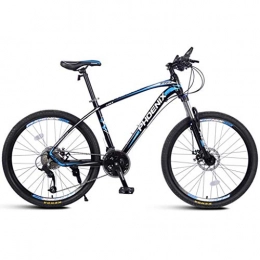 GXQZCL-1 Bici Bicicletta Mountainbike, 26inch Mountain bike, biciclette lega di alluminio Hard-coda, doppio freno a disco e sospensioni blocco anteriore, 27 Velocit, 17" Frame MTB Bike ( Color : Black+Blue )