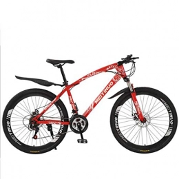 WGYCREAM Mountain Bike Bicicletta Mountainbike, MTB, Mens Womens Ravine Bike con doppio disco anteriore Sospensione 21 / 24 / 27 velocità 26" Biciclette da montagna, acciaio al carbonio Telaio ( Color : Red , Size : 21 Speed )