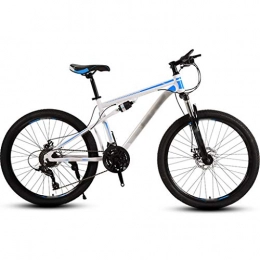YHRJ Bici Bicicletta Per Adulti Mountain Bike Per Giovani Con Assorbimento Degli Urti, Bicicletta Da Strada Per Equitazione All'aperto, Doppio Assorbimento Degli Urti ( Color : White blue-21spd , Size : 26inch )
