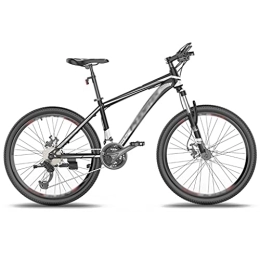 Aoyo Mountain Bike Biciclette di Montagna, Bike di velocità in Alluminio in Lega di Trasversale, Giovani Studenti E Adulti Corse(Color:Nero e Argento)