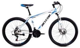 Bicystar Bici Bicystar MTB 26", Mountain Bike Unisex Adulto, Bianco / Azzurro