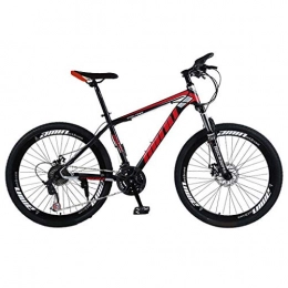 Bike Bici Bike Bicicletta Bici da 26 Pollici Mountain 21 velocit, parafango Anteriore e Posteriore, per Uomo, Doppio Disco e Doppia Sospensione per Adulti, Mountain Sedile Regolabile (Rosso)