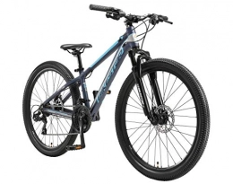 BIKESTAR Mountain Bike BIKESTAR Hardtail Mountain Bike in Alluminio, Freni a Disco, 26" | Bicicletta MTB Telaio 13" Cambio Shimano a 21 velocità, sospensioni | Blu