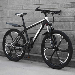 CPY-EX Bici CPY-EX Mountain Bike, ad Alta Acciaio al Carbonio Hardtail Mountain Bike, Bicicletta con Sospensione Anteriore Sedile Regolabile, Il 21 / 24 / 27 / 20 di velocità, 3 / 6 Razze, 26inch, D2, 30