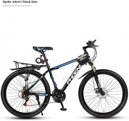 CSS Mountain Bike CSS Bicicletta da mountain bike, pedali in pvc e alluminio, telaio in lega di alluminio, doppio freno a disco, ruote da 26 pollici, velocità 21 / 24 / 27 / 30, ruota a raggi 6-6, C, 23