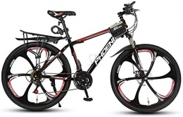 CSS Mountain Bike CSS Bicicletta da mountain bike, telaio in lega di alluminio, doppio freno a disco, ruote da 26 pollici, velocità 21 / 24 / 27 / 30, 3 ruote da taglio, 6 ruote da taglio 6-11, B2, 24
