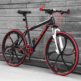 CSS Bici CSS Mountain bike da 26 pollici, mountain bike hardtail da uomo con freno a doppio disco, sedile regolabile per bicicletta, telaio in acciaio ad alto tenore di carbonio, velocità 21 / 24 / 27 7-2, A2, 27
