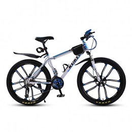 Domrx Bici Domrx Mountain Bike 10-Blade One Wheel Shock Absorber Ragazzi E Ragazze Adulti Mountain Bike-White_26 * 17 (165-175cm)