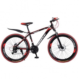 Dsrgwe Bici Dsrgwe Mountain Bike, 26" Mountain Bike, Leggera Lega di Alluminio della Bici della Struttura, Doppio Freno a Disco Anteriore e sospensioni (Color : Black, Size : 27 Speed)
