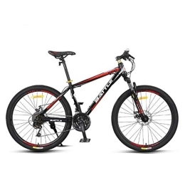 Dsrgwe Bici Dsrgwe Mountain Bike, 26inch Mountain Bike, Biciclette Telaio in Acciaio al Carbonio, Doppio Freno a Disco e Sospensione Anteriore, Spoke Wheel (Color : Red)
