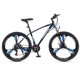 Dsrgwe Bici Dsrgwe Mountain Bike, Mountain Bike, 26inch della Rotella di Magnetico, Biciclette Telaio Acciaio al Carbonio, 24 velocità, Doppio Freno a Disco Anteriore e sospensioni (Color : Black+Blue)