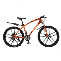 Dsrgwe Bici Dsrgwe Mountain Bike, Mountain Bike, Bicicletta della Montagna Hardtail, Doppio Freno a Disco e Sospensione Anteriore, 26inch Ruote (Color : Orange, Size : 21-Speed)