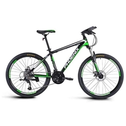Dsrgwe Bici Dsrgwe Mountain Bike, Mountain Bike / Biciclette, Struttura di Alluminio in Lega, sospensioni Anteriori e Dual Freni a Disco, 26inch Ruote, 27 velocità (Color : Black+Green)