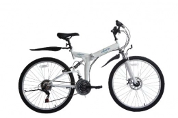 Ecosmo - Mountain bike pieghevole, cambio "Shimano", 21 velocità, 66 cm