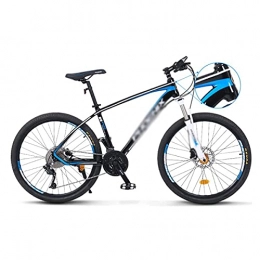 FBDGNG Mountain Bike FBDGNG - Mountain bike da 26 / 27, 5 cm a 33 velocità, telaio in lega di alluminio, con doppio freno a disco (dimensioni: 27, 5 cm, colore: blu)