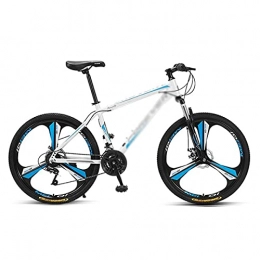 FBDGNG Bici FBDGNG Mountain Bike per adulti e ragazzi 24 / 27 velocità MTB Bike telaio in acciaio al carbonio ruote da 26 pollici bici esterna doppio sistema di freno a disco (dimensioni: 24 velocità, colore: blu)