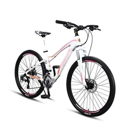 FUFU Bici FUFU Mountain Bike Studente Adulto Femminile velocità variabile velocità Fuoristrada da Corsa in Lega di Alluminio 27 velocità (Color : Pink)