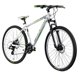 Galano Bici Galano Mountain bike 29 pollici Hardtail MTB Bicicletta Ravan 24 marce Bike 3 colori (bianco / verde, 48 cm)