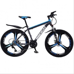 GBX Mountain Bike GBX E-Bike per Adulti, Bicicletta da Mountain Bike, Bici da Acrobazia, Abbinamento Colore Disco Freno Monopezzo Senza Ammortizzatore Forcella Anteriore 140-170 cm la Folla Pu Utilizzare Nero Blu Ner