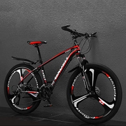 GL SUIT Bici GL SUIT Double Disc della Bici di Montagna della Bicicletta della Lega di Alluminio off-Road della Bici Adulta del Freno della Bici di Montagna per Uomini E Donne Esterna Che Guida, Rosso, 26 inch