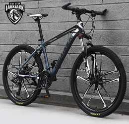 GQQ Bici GQQ Mountain Bike, Ruote da 26 Pollici Mountain Bike per Giovani e Adulti (Opzioni 21-30 Velocit) Biciclette da Corsa con Doppio Freno a Disco, 21 Velocit